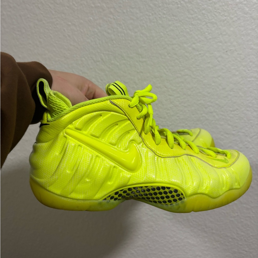 Nike Bright Yellow Foamposite Sneakers - Picture 5 of 9